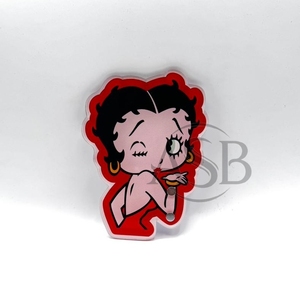 Betty Boop, logotipo personalizado, azulejos de pestañas acrílicas con imanes para pinzas, diseño personalizado, paleta de pestañas colorida sostenible - Product Image 4