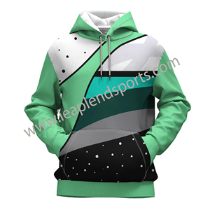 Sudadera con capucha y logotipo de equipo personalizado de alta calidad, sudadera deportiva con sublimación de números - Product Image 1