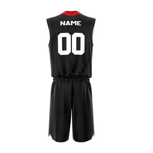 Ensemble Maillot et Short de Basketball Personnalisé pour Homme en Polyester Respirant pour l'Entraînement Estival avec Logo par Sublimation et Nom d'Équipe – Vente en Gros - Product Image 2