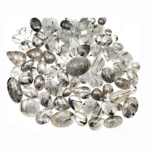 
 
 
 Piedras Preciosas Sueltas de Cuarzo Rutilado Negro Natural al por Mayor de la India, Formas Elegantes, Tamaños Variados, Pesos Surtidos - COSZCATL EXPORTS - Product Image 1