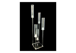 MHQ-2538 Unique Cristal Bras Candélabre Nouveau Design Table De Mariage Bougeoir Pièce Maîtresse Décorations pour La Maison et De Noël - Product Image 3