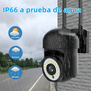 2 caméras de sécurité extérieures Wifi, vision HD, alarme, couleur noire, Dheot IP - Product Image 2