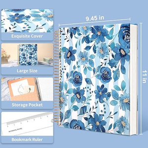 Custom <strong>Printed</strong> <strong>Hardcover</strong> Spiral Notebook Prayer Sermon Journal with <strong>Bible</strong> Features - Product Image 3