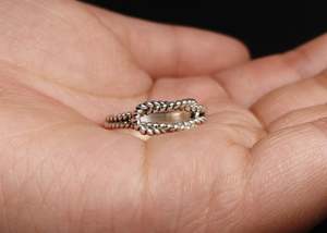 Vente en gros de bagues de haute qualité en argent avec nœud bijoux faits à la main en argent bijoux de style bohème bagues anti-anxiété bagues de couple - Product Image 3