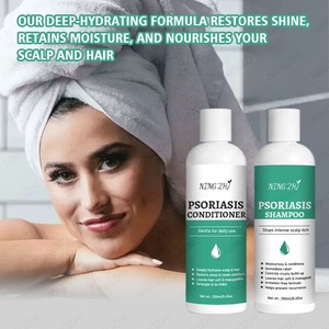 Ensemble Shampooing et Après-Shampooing à la Conception Personnalisée pour le <span class=keywords><strong>Psoriasis</strong></span> du Cuir Chevelu, à l'Aloe Vera, Guérit Naturellement les Pellicules, Apporte un Soulagement <span class=keywords><strong>Apaisant</strong></span> et Hydratant - Product Image 1