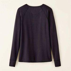 Camiseta Lisa cómoda transpirable de manga larga de alta calidad para mujer, camisetas personalizadas de Material de algodón y poliéster OEM para hombre - Product Image 2