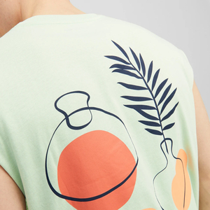 Camiseta sin mangas 100% de algodón sin mangas para hombre, camiseta sin mangas sólida en blanco para gimnasio, entrenamiento, Camiseta con estampado Digital, camisetas sin mangas para hombre - Product Image 5