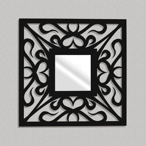 Espejo de pared Decoración para el hogar Diseño de hojas interiores Decoración clásica y moderna Espejo Múltiples diseños de acabado - Product Image 6