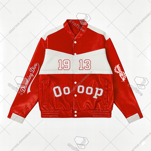 Delta Sigma Theta Racing Style PU Leather <b>Jacket</b> Customizable Sorority Stand Collar <b>Jacket</b> for Delta <b>Racer</b> Sorority Style - Product Image 1