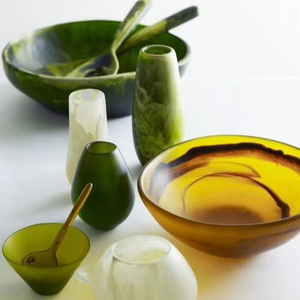 DURABILITÉ Personnalisez le bol coloré en résine de haute qualité fait à la main avec base pour le chocolat, les bonbons, les bonbons et les bijoux - Product Image 1