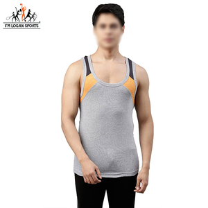 Flexible <b>Men</b> Gym Wear Best Quality Low Price <b>Men</b> Stringer <b>Vest</b> Top Selling <b>Men</b> Stringer <b>Vest</b> BY FM LOGAN SPORTS - Product Image 2