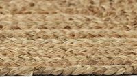 MORE Natural Fiber Braided Modern Solid Farmhouse Reversible Thin Medium Pile SEDEX Certified Jute Area Rug 8' X 10' Rectangle