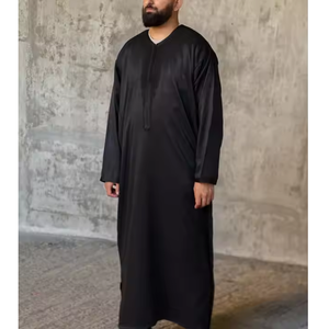 Tejido ligero bordado elegante Thobe marroquí tradicional para hombres para celebraciones eventos especiales accesorio de ropa musulmana - Product Image 1