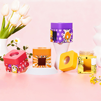 Pot en verre hermétique et sécurisé pour enfants, 2oz/3oz/4oz/5oz, écologique et recyclable, avec impression sérigraphique de logo personnalisé pour le stockage alimentaire