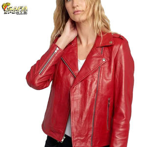 Classic Women's Soft Genuine Sheepskin & Lambskin Winter Motorcycle <b>Jacket</b> Autumn Zipper Short Leather <b>Jacket</b> for Autumn Winter - Product Image 2