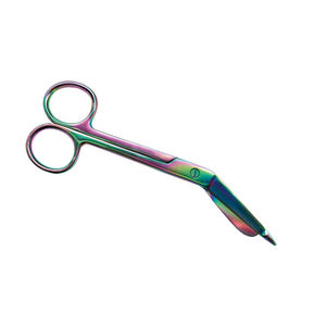Tijeras de Acero Inoxidable con Recubrimiento Arcoíris para Vendajes Médicos, Tijeras Lister, Clip Eléctrico, Tijeras de Doble Punta para Mezclar Cera - Product Image 4