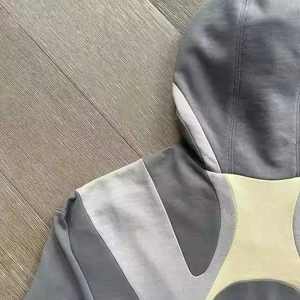 Trendy Streetwear Hooded Winter Pullover Sweatshirt for Women Knitted 100% Cotton Printed - Product Image 2