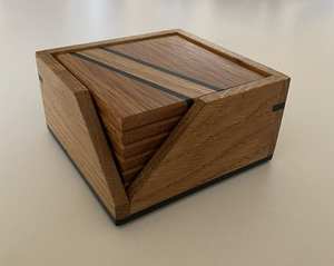 Sous-verre à thé en bois naturel Eco Materials avec supports Tapis et tampons Vaisselle de table Ustensiles de cuisine Sous-verres à thé de table au meilleur prix - Product Image 1