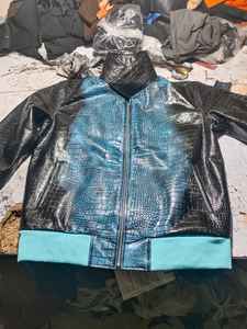 Blouson aviateur en cuir d'agneau véritable de haute qualité pour homme, grande taille, fermeture éclair, coupe ajustée, vintage, hiver, imperméable, coton épais - Product Image 6