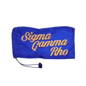 Sigma Gamma Rho SGRho Chaqueta ligera Azul real 100 Poliéster Letras griegas Manga Caniche Parche Cortavientos Sorority - Product Image 2