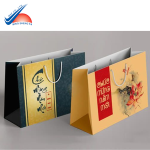 Bolsa de papel personalizada con impresión de Vietnam: bolsa de compras Kraft ecológica con logotipo para impresión de moda, regalos y embalaje minorista - Product Image 1