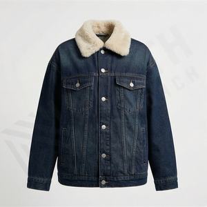 Veste en jean décontractée pour femmes, manches longues, respirante, chaude, élégante, rembourrage en coton, design d'automne, veste en jean, vêtements d'extérieur, couleur personnalisée - Product Image 1