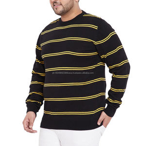 Sudaderas de cuello redondo de gran tamaño de manga larga con logotipo estampado de Jersey grueso de lana bordado liso de fabricante personalizado OEM - Product Image 3