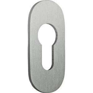Placa de Puerta de Acero Inoxidable 6700 ER PZ-7 mm de Grosor, Roseta Ovalada de OGRO - Product Image 1