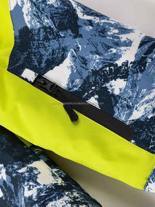 Chaqueta de esquí para hombre con forro polar tipo patchwork, impermeable, de alta visibilidad y con capucha para invierno. - Product Image 3