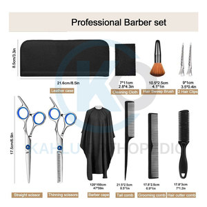 Ensemble de ciseaux de coiffure, outil de coupe de cheveux pour coiffeur professionnel - Product Image 3