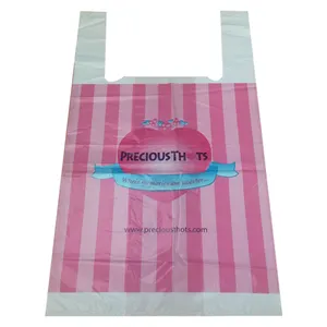 Plastic Grocery T-shirt Bag Shopping Vest Carrier Plastic Bags Plastic Shopping Bags With Handles Vietnam Supplier