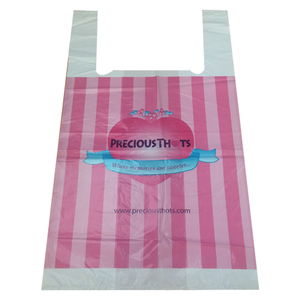 Proveedor de Vietnam de bolsa de plástico para camisetas de comestibles Chaleco de compras con asas Manejo de superficie de impresión de huecograbado - Product Image 1