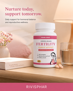 Compresse OEM per il Supporto della Fertilità Femminile, Equilibrio Ormonale, Salute Riproduttiva, Vitamine Prenatali, <span class=keywords><strong>Ciclo</strong></span> Mestruale, Integratore Vegano - Product Image 2