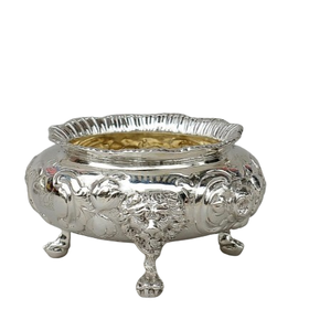 Bol en métal antique fait à la main, bol à sucre et à sel pour la maison, l'hôtel, le restaurant, vaisselle décorative en provenance d'Inde - Product Image 4