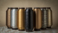 High Quality for Sparkle M-Type PET Flat Film Metallic Yarn Smooth Colorful Gold Silver High Shimmer High Tenacity Hand