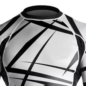 Protège-éruption personnalisé à manches longues pour hommes surf BJJ MMA Jiu Jitsu Compression chemise hommes grappling rash - Product Image 6