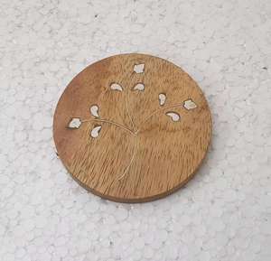 Posavasos de sublimación con logotipo personalizado, alfombrillas absorbentes de agua con incrustaciones de Metal y corcho, decoraciones para tazas de café - Product Image 2