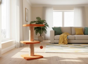 เสาข่วนคุณภาพสูง Freckle City Cat สำหรับแมวและลูกแมวทุกสายพันธุ์และทุกขนาด - Product Image 2