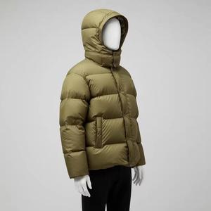 เสื้อโค้ทให้ความอบอุ่นสำหรับผู้ชาย, เสื้อแจ็คเก็ตขนเป็ดขนาดใหญ่พิเศษมีฮู้ดแฟชั่นสำหรับใส่กลางแจ้งฤดูหนาวโลโก้ออกแบบได้ตามต้องการ - Product Image 2