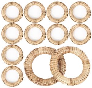 Vente en gros pas cher Anneau de serviette en rotin pour décoration de table avec strass et bling Anneau à boucle pour serviette de table - Product Image 5
