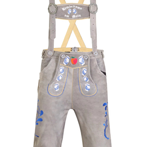 Lederhose Trachten kneibund lederhose กางเกงบาวาเรียสหนังแท้สำหรับผู้ชายสำหรับฤดูใบไม้ผลิ - Product Image 1