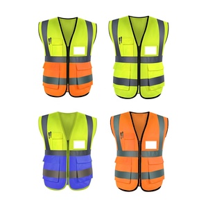 Gilet de sécurité réfléchissant personnalisé du fabricant Veste réfléchissante 100% polyester Gilet réfléchissant de sécurité haute visibilité - Product Image 2