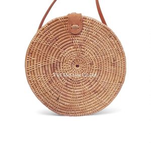 Sac à bandoulière en rotin, fibre naturelle, tissé à la main, accessoire de mode pour les vacances, en provenance du Vietnam - Product Image 2