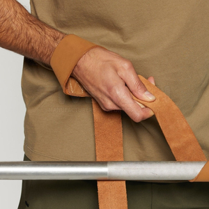 Sangles de musculation en cuir à prix abordable, impression de logo personnalisée, sangles de musculation en cuir de haute qualité - Product Image 3