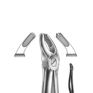 Vente chaude Premium qualité d'exportation Instrument de chirurgie dentaire pince d'extraction de dents en acier inoxydable Fig. 17 molaires supérieures droite - Product Image 3