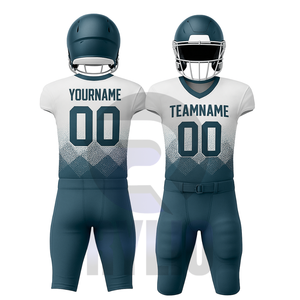 Maillots et pantalons de football américain personnalisés uniformes d'équipe en tissu respirant de haute qualité pour adultes et jeunes joueurs - Product Image 2