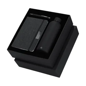 Ensemble cadeau d'affaires personnalisé Keplix : Bloc-notes, stylo et bouteille d'eau - Product Image 2