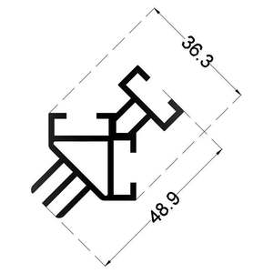 Profilo del telaio di tensione Cube Solid profilo speciale - Product Image 2