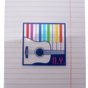 Autocollants en vinyle transparent découpés sur mesure, imperméables, résistants aux déchirures et aux UV, pour étuis de guitare, marchandises de groupe et cadeaux pour fans - Product Image 1