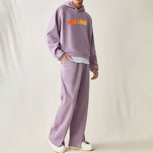Conjunto Deportivo de Dos Piezas para Hombre, Diseño Ligero, con Capucha, Estampado, Estilo Urbano, Algodón, Talla Grande, Alta Calidad, Personalizable, Venta al Por Mayor - Product Image 1